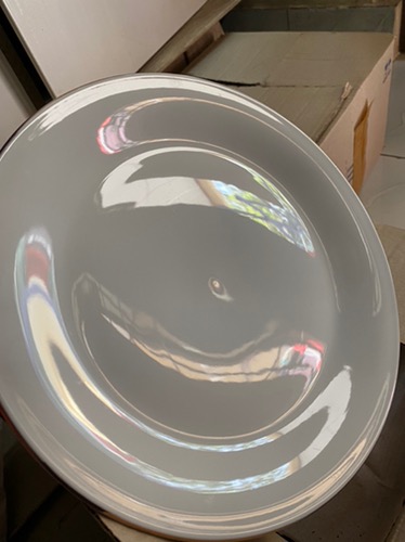 Piring Makan Ceper Lining Emas 25 Cm Indo Keramik