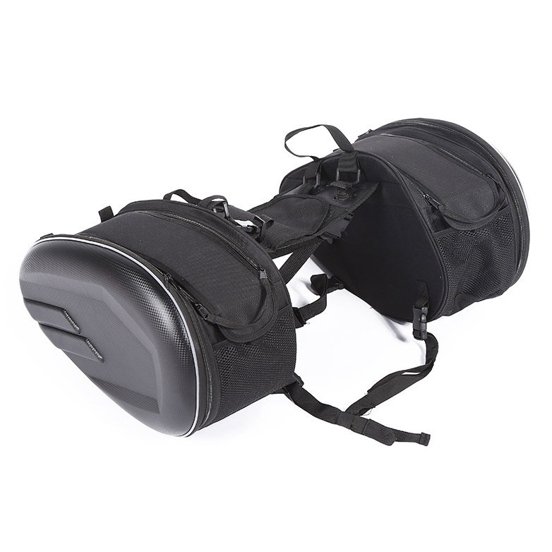 Kominie Tas Motor Touring Side Saddle Bag - 212 - Black