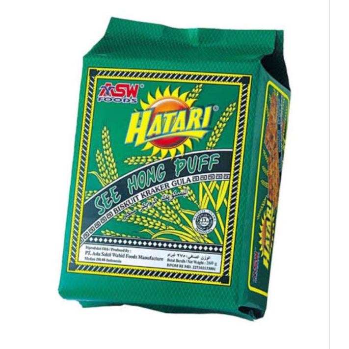 

Hatari crackers see hong puff sugar 260gr