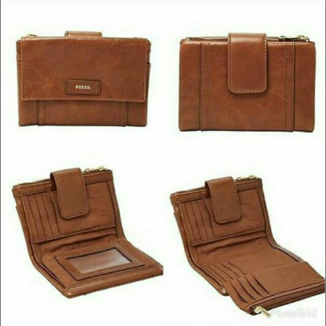 dompet fossil elis brown pendek
