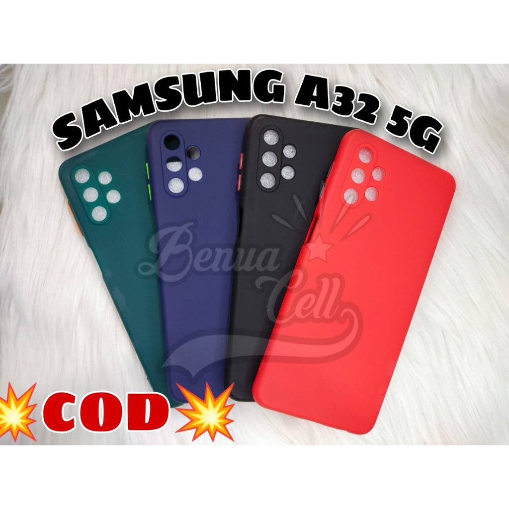 CASE SAMSUNG A51 4G -SAMSUNG A32 5G // SOFTCASE PROTECTION MACARON PELINDUNG KAMERA - BC