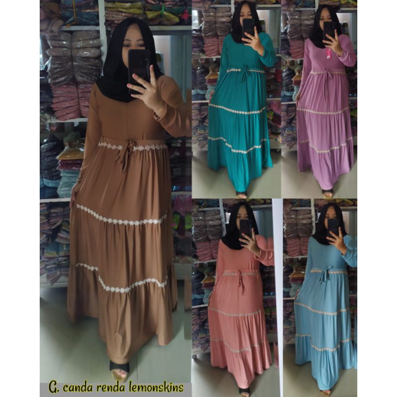 gamis canda renda