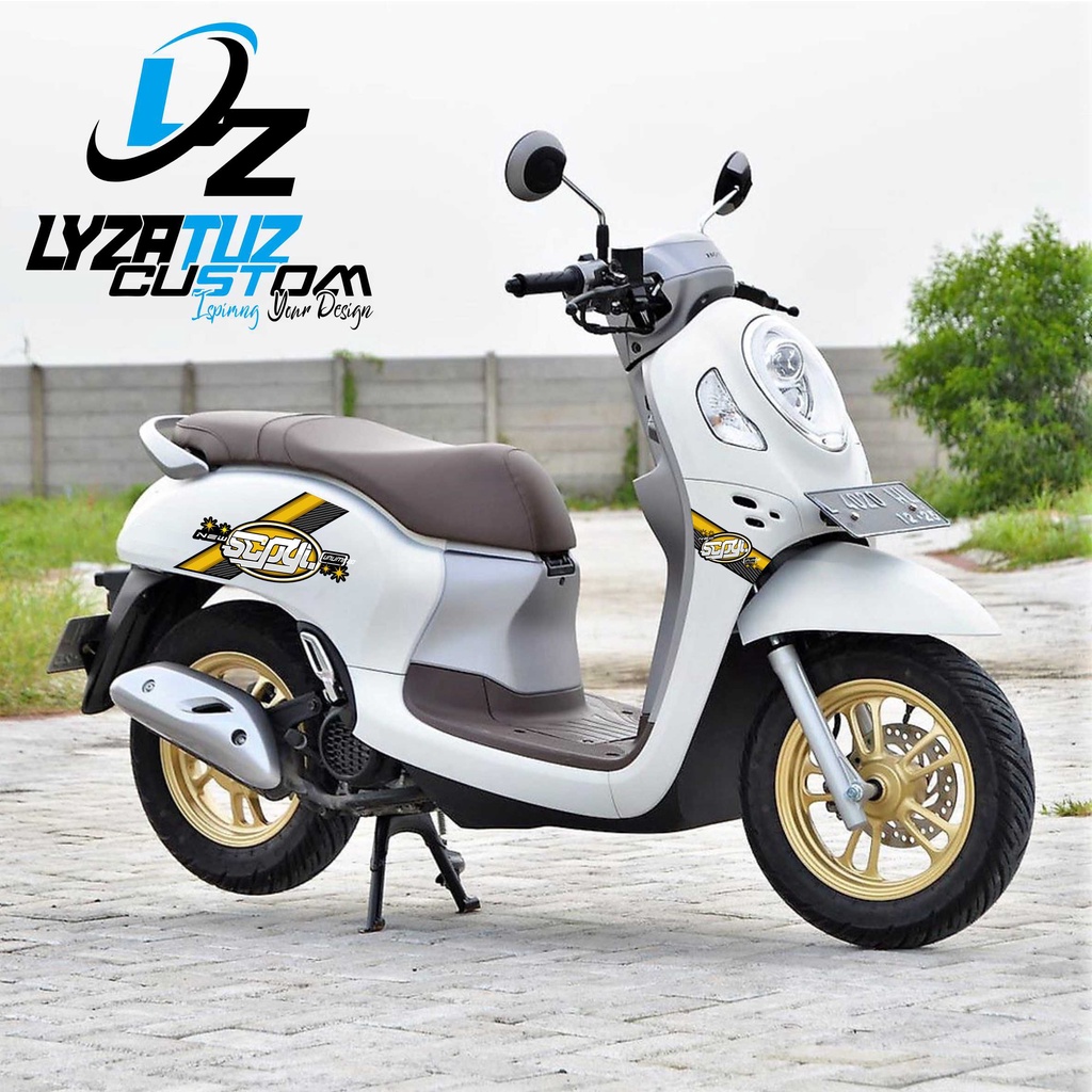 STIKER SCOOPY MINIMALIS KEREN