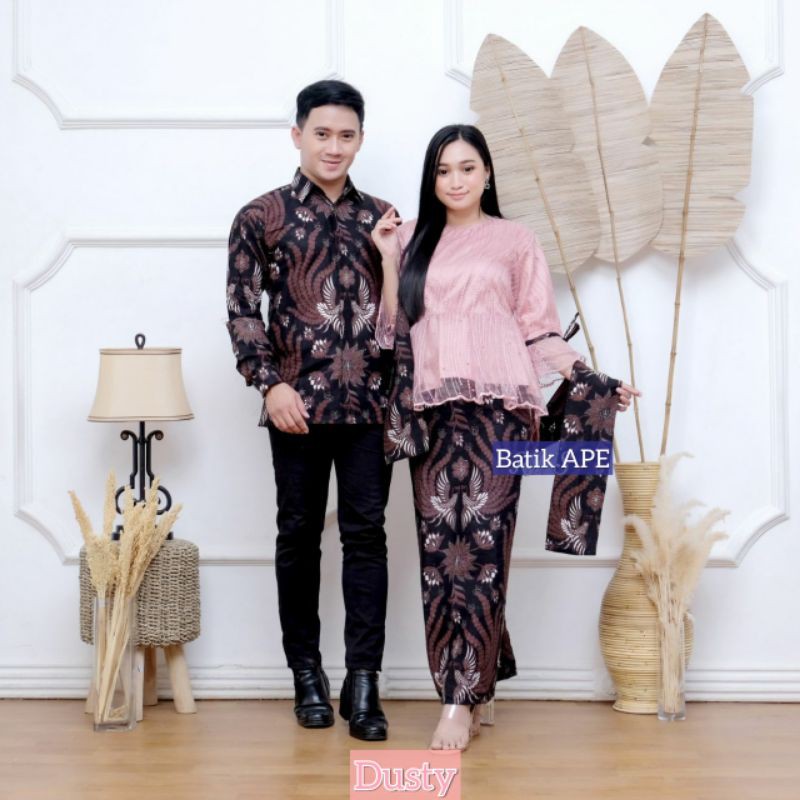 SARIMBIT KEBAYA JUMBO 3L MAURA COUPLE SANIA RUFFLE RNB BROKAT TILE ORIGINAL NDORO JOWI MODERN MURAH