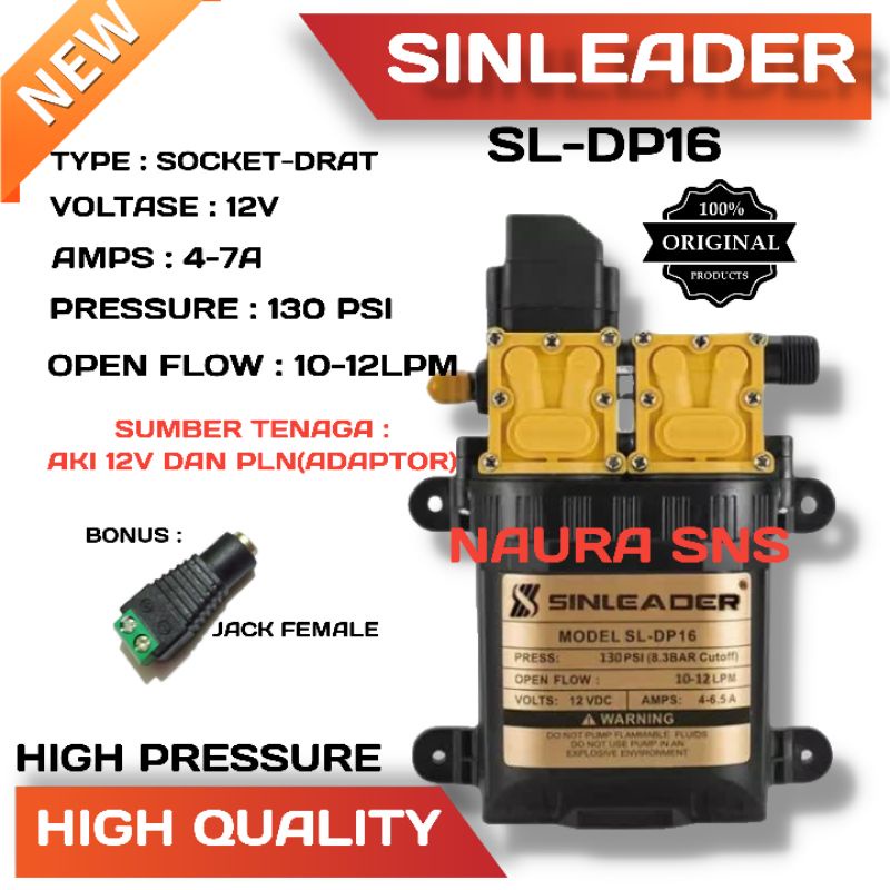 POMPA DC 12V 80-130-250-320 PSI DINAMO POMPA SPRAYER / DINAMU PUMP DUAL PUMP / POMPA DC 12V SINLIEDE