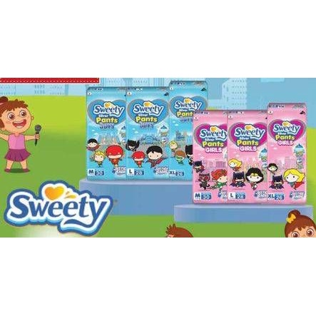 PAMPERS / POPOK CELANA / DIAPERS / SWEETY SILVER PANTS GIRL / BOY M30 / M 30 / L28 / L 28 / XL26 / X