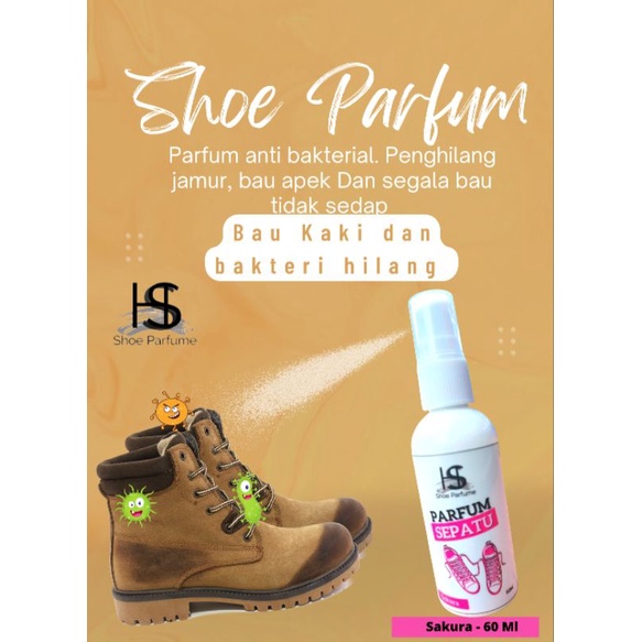 HS Parfum Sepatu. Helm. Tas. Penghilang Bau Dan Pembunuh Bakteri