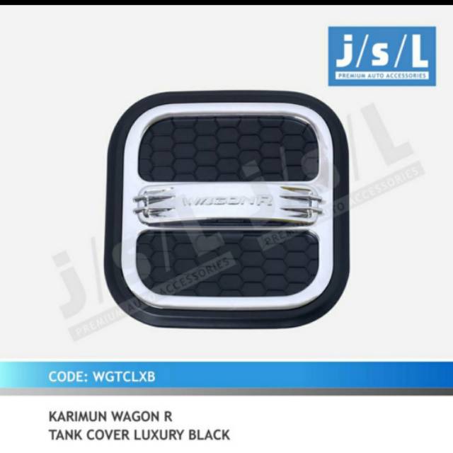 Tank cover/ tutup tangki mobil Wagon R model luxury Hitam &amp; Putih jsl