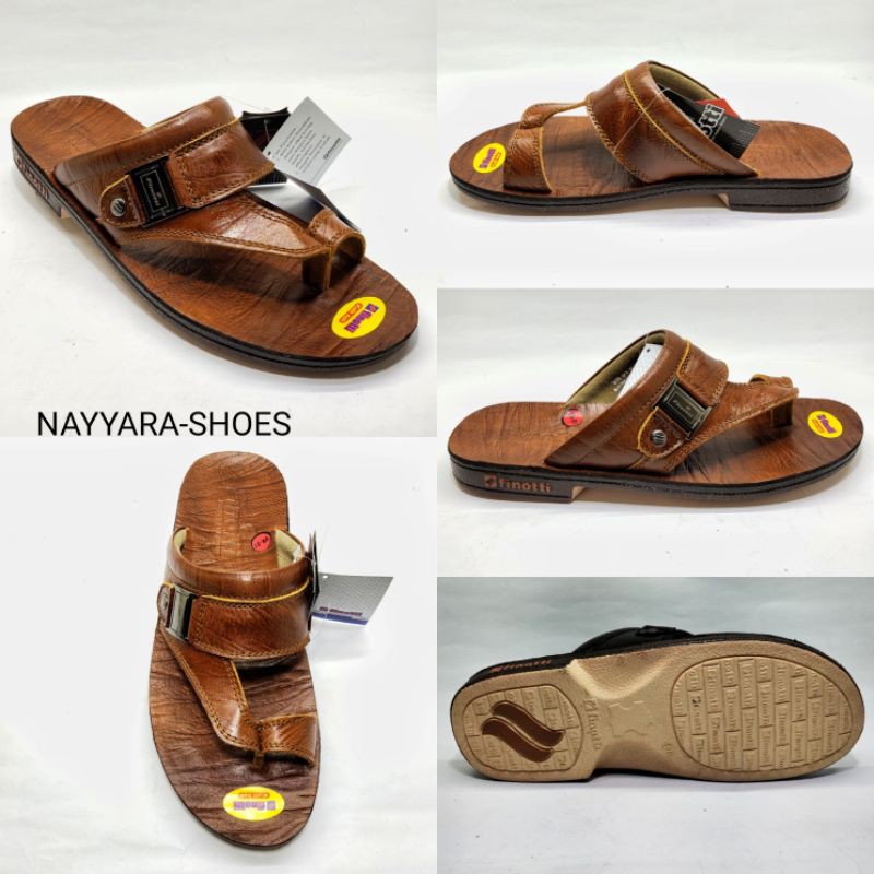 Sandal kulit finotti original VR 01 VR 08 sandal pria sandal Casual pria