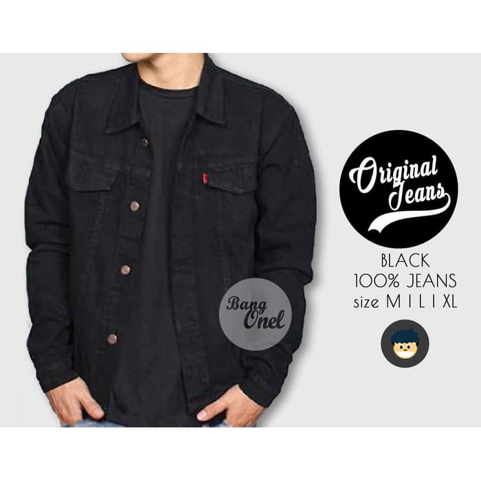 jaket jeans premium brand L9Z0 Dijual jaket pria keren taslan jn abu hitam tahan angin distro g