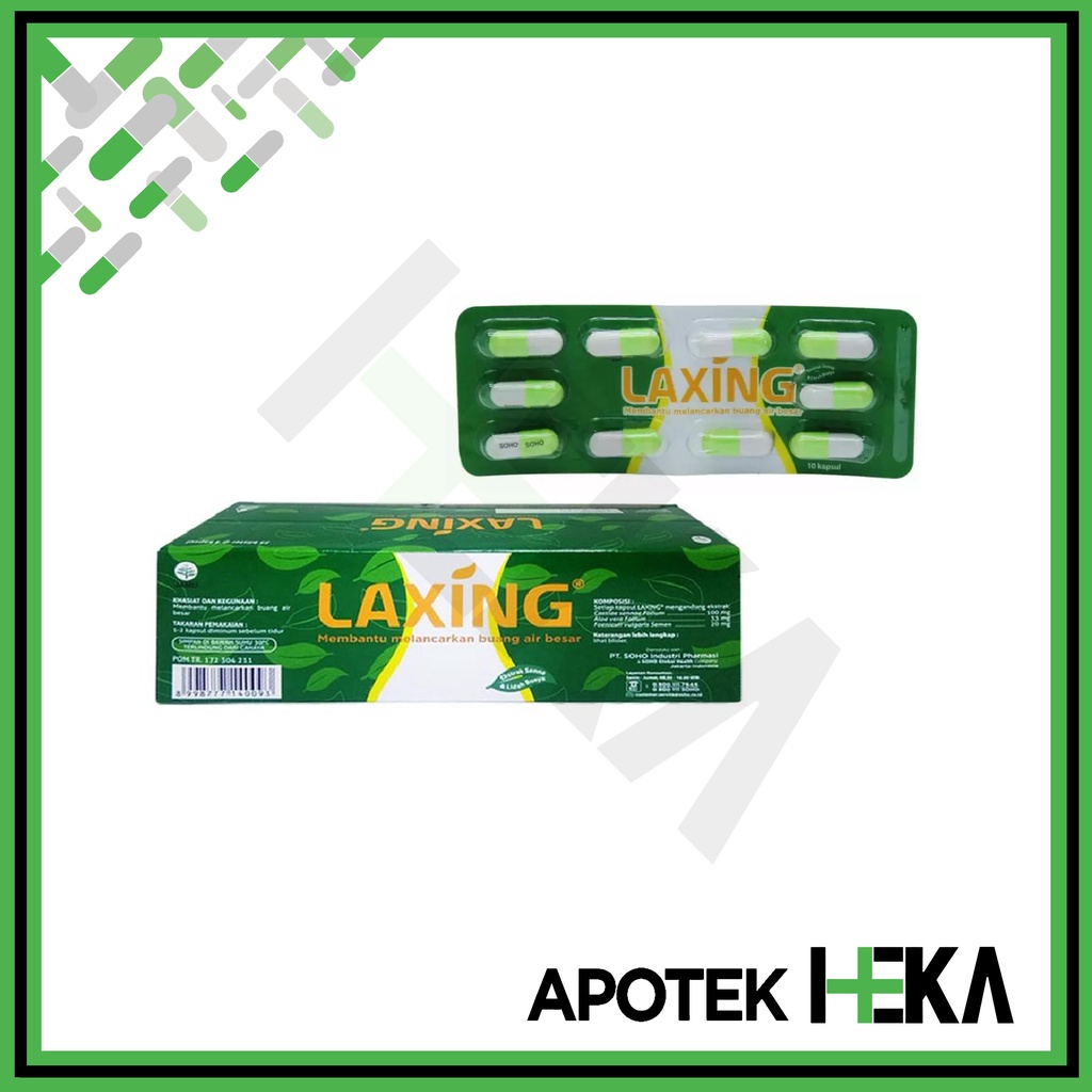 Laxing Box isi 10x10 Tablet - Obat Sembelit Pencahar (SEMARANG)