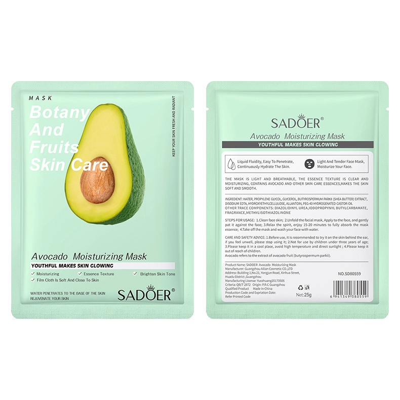 Citadeal - SADOER Masker Wajah Glowing, Botany Fruit Face Sheet Mask