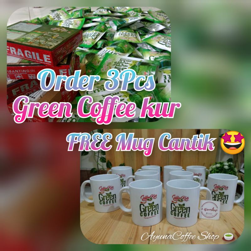 Green Coffee Kur 3pcs Free Mug Cantik Green Coffee