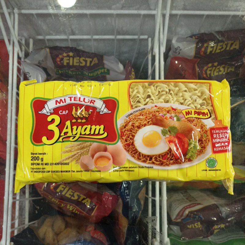 

Mie Telur Cap 3 Ayam 200g