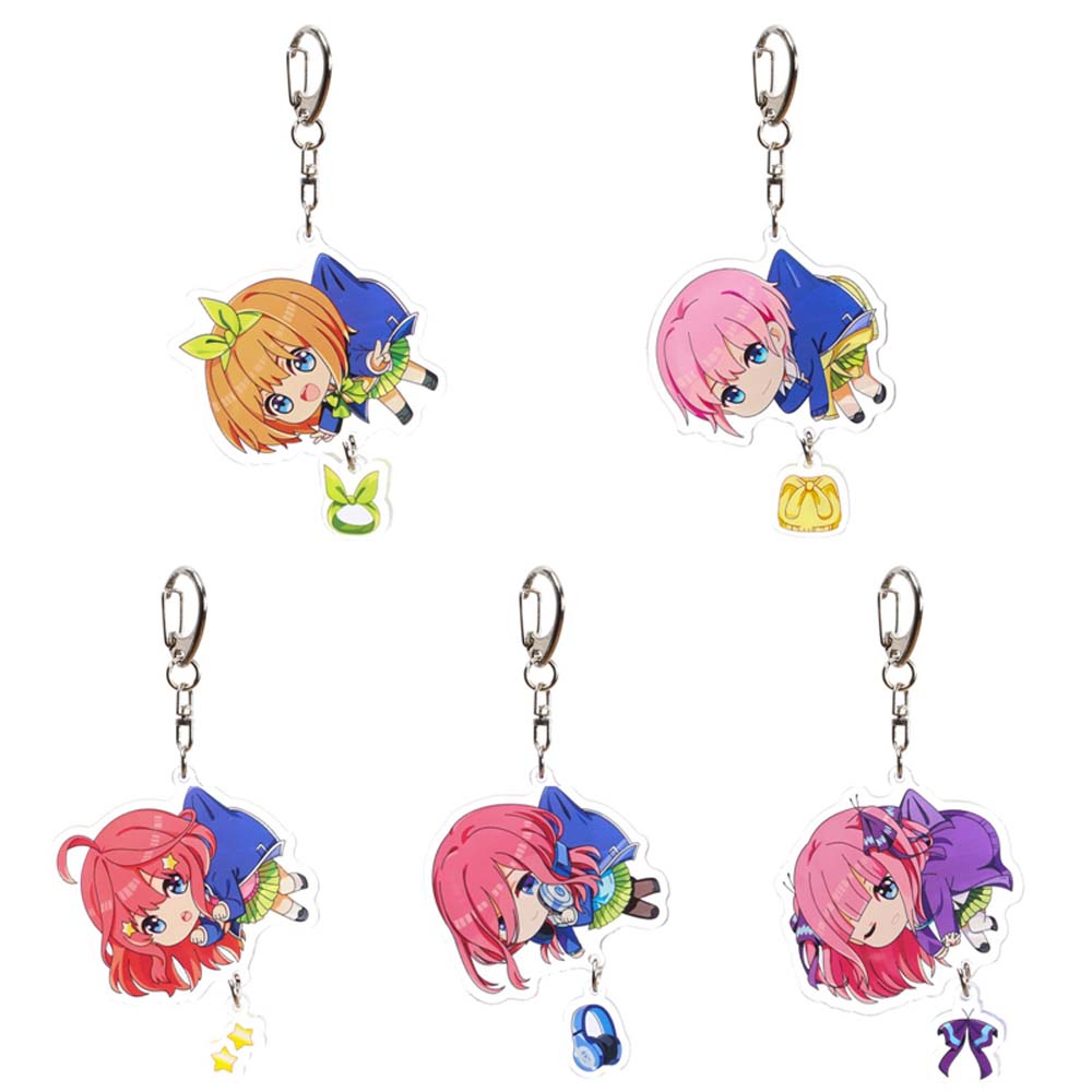 Rebuy Gantungan Kunci Desain Anime Nakano Miku Yotsuba Itsuki Gotoubun No Hanayome Bahan Akrilik