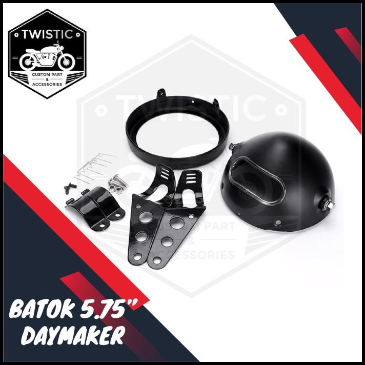 Cover Batok Housing Lampu Daymaker 5.75 Inch Motor & Bracket Kupingan