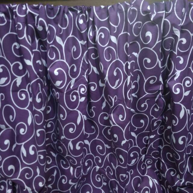 Tirai dapur unter ungu