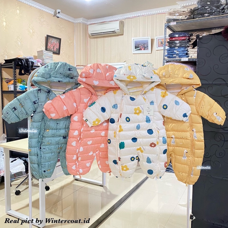 Overalls bayi winter jumper coat baby musim dingin set import hangat warm overall jaket anak outfit