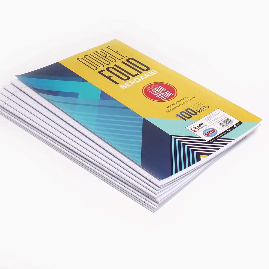 

Paling Bagus|SQ34|SIDU - Kertas Double Folio Bergaris 100 Sheets - Pack