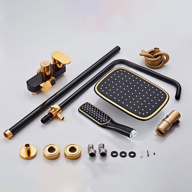 ⚡Garansi 3 Tahun⚡KERROGEE Shower Kamar Mandi 3 Dalam 1 Set Shower Dengan Faucet Sprayer Faucet Panas Dan Dingin Set Kamar Mandi Besi Tahan