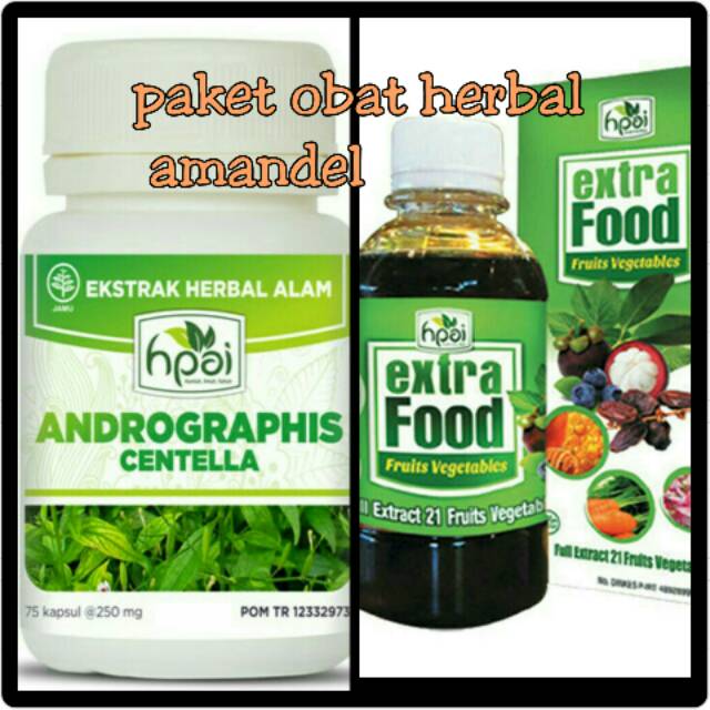 Paket Obat Herbal Amandel Hpai Shopee Indonesia