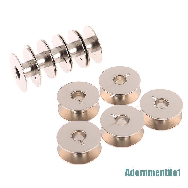 (AdornmentNo1) 10pcs Kumparan Benang Bahan metal Untuk Mesin Jahit