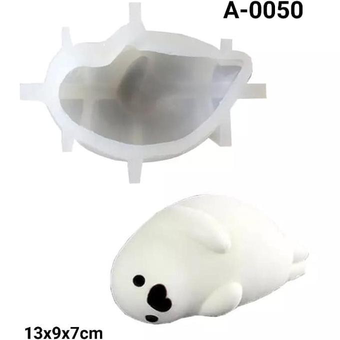 A-0050 Cetakan Silikon Coklat Cream Entremet Cake Mold Anjing Laut