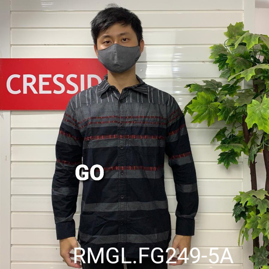 gos CRESSIDA KEMEJA PRIA SLIMFIT Kemeja Casual Kemeja Lengan Panjang