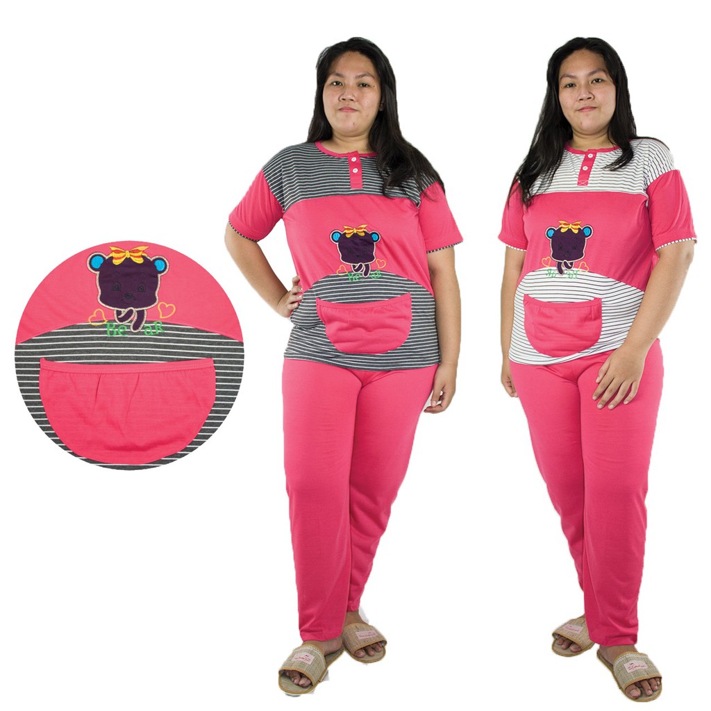 SB Collection Stelan Baju Tidur Kharla Piyama Dan Celana Panjang Jumbo Wanita