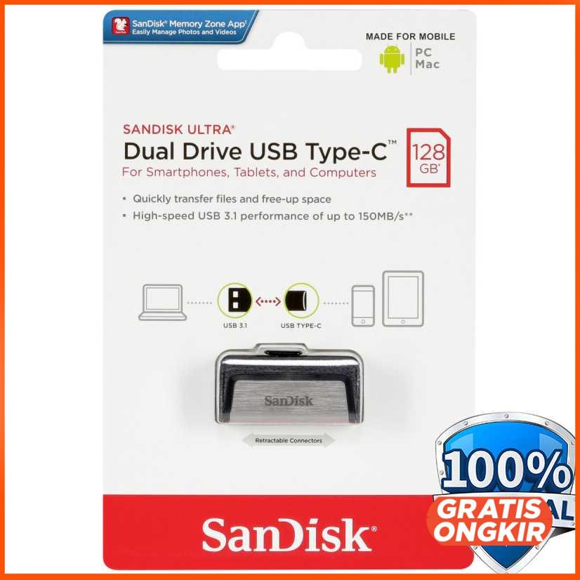 SanDisk Ultra Dual USB Drive Type-C - SDDDC2 128GB