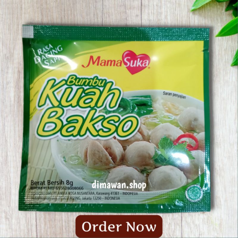 Jual Mamasuka Bumbu Kuah Bakso Rasa Daging Sapi 8 Gram Shopee Indonesia