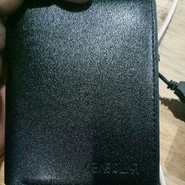 Dompet Pendek Lipat Bahan Kulit PU Warna Polos untuk Pria 