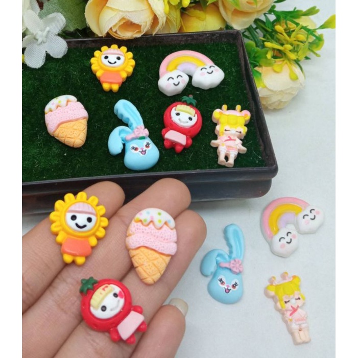 Clay Resin Karakter Lucu Clay Resin Imut Clay Resin Premium DIY Craft