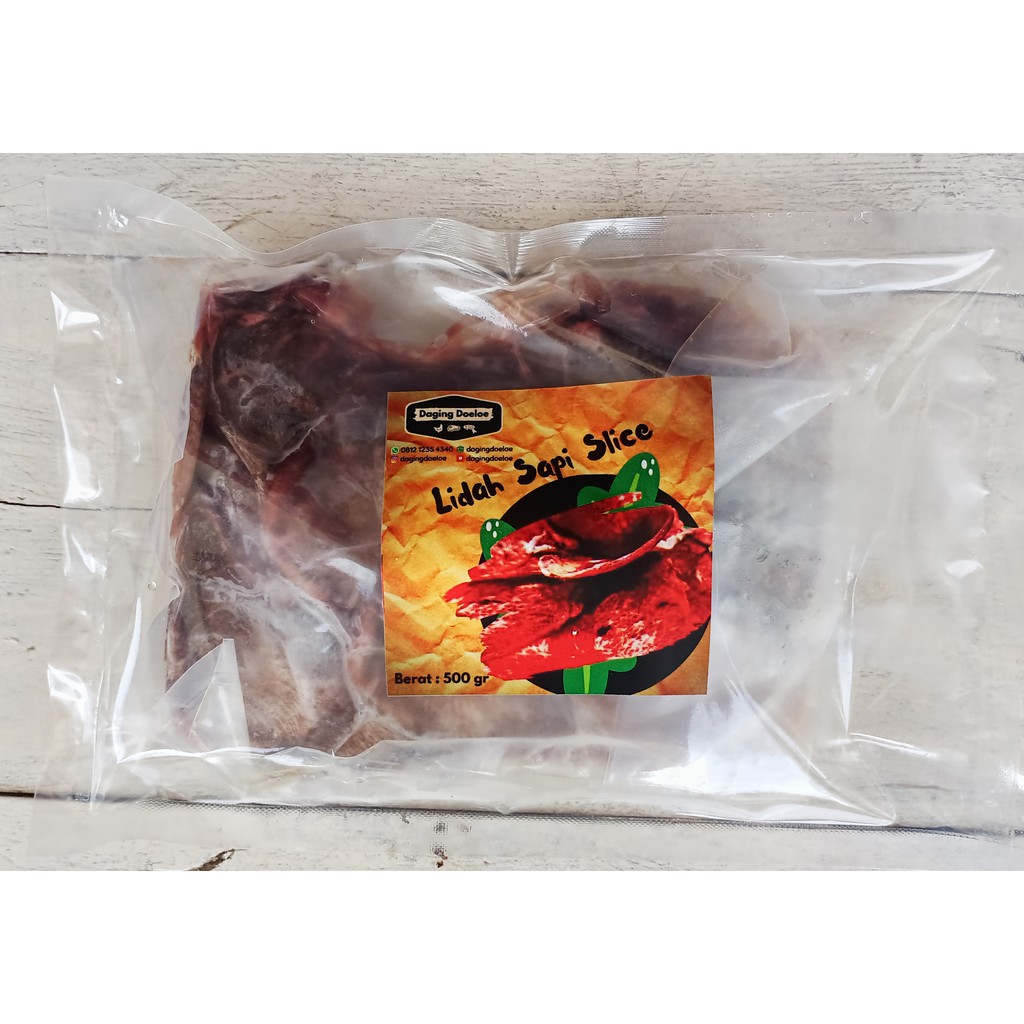 

Lidah Sapi Slice/ Lidah Sapi Iris/ Sliced Beef Tongue 500gr