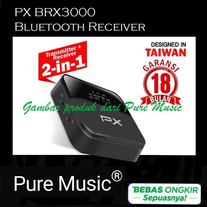 Px Brx-3000 Bluetooth Receiver Brx3000 Ori Garansi Px Indonesia Termurah
