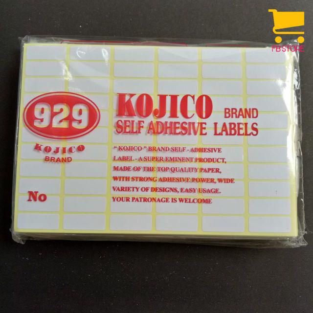 Sticker label harga kertas / self adhesive labels KOJICO 929-No 123
