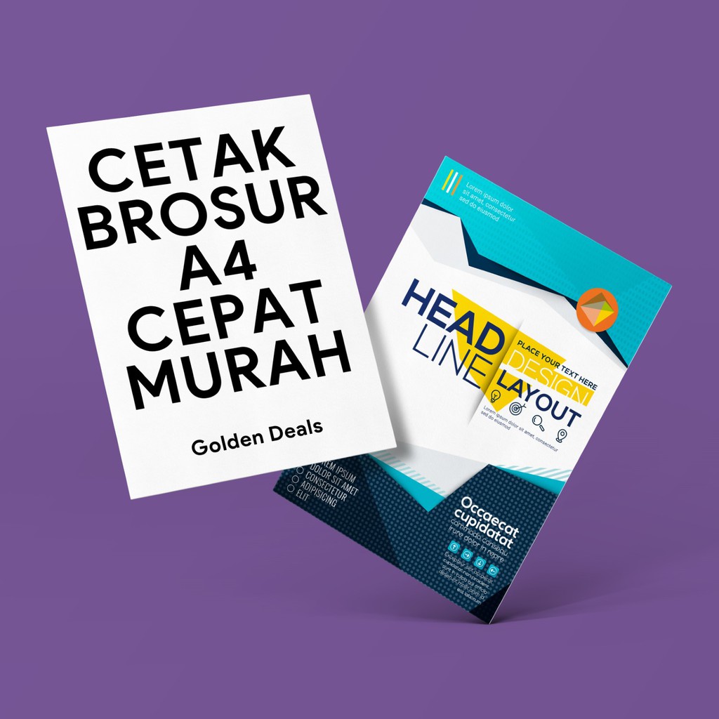 

Cetak Brosur Flyer A4 Art Paper 150gr Full Color Offset Premium Bisa Dua Sisi Murah