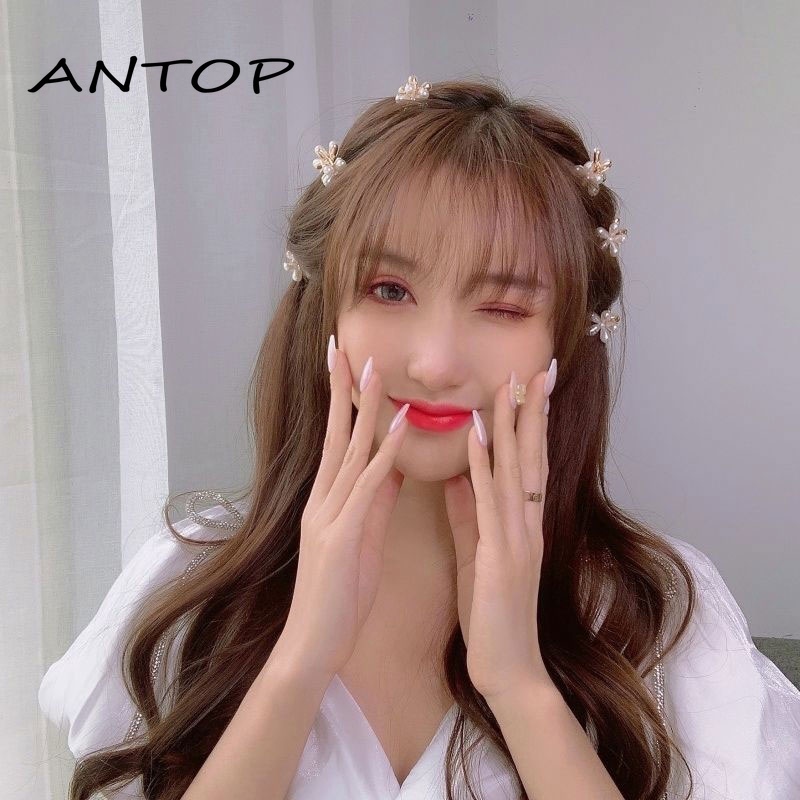 Ins Wind Hairpin Camellia Pearl Grasping Clip Hairpin Small Flower Korean Elegant Temperament Chuck Girl Headdress ANTOP