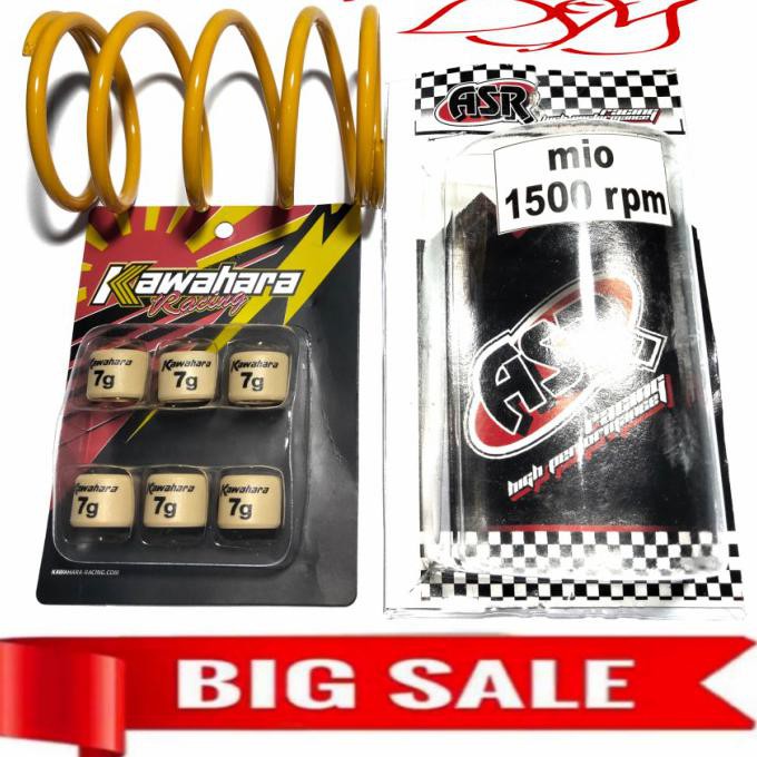 Produk Unggulan Per Cvt 1500 Rpm Ceviti+Roller Roler Loler Kawahara,Mio Smile Mio Spor - 10 Gram