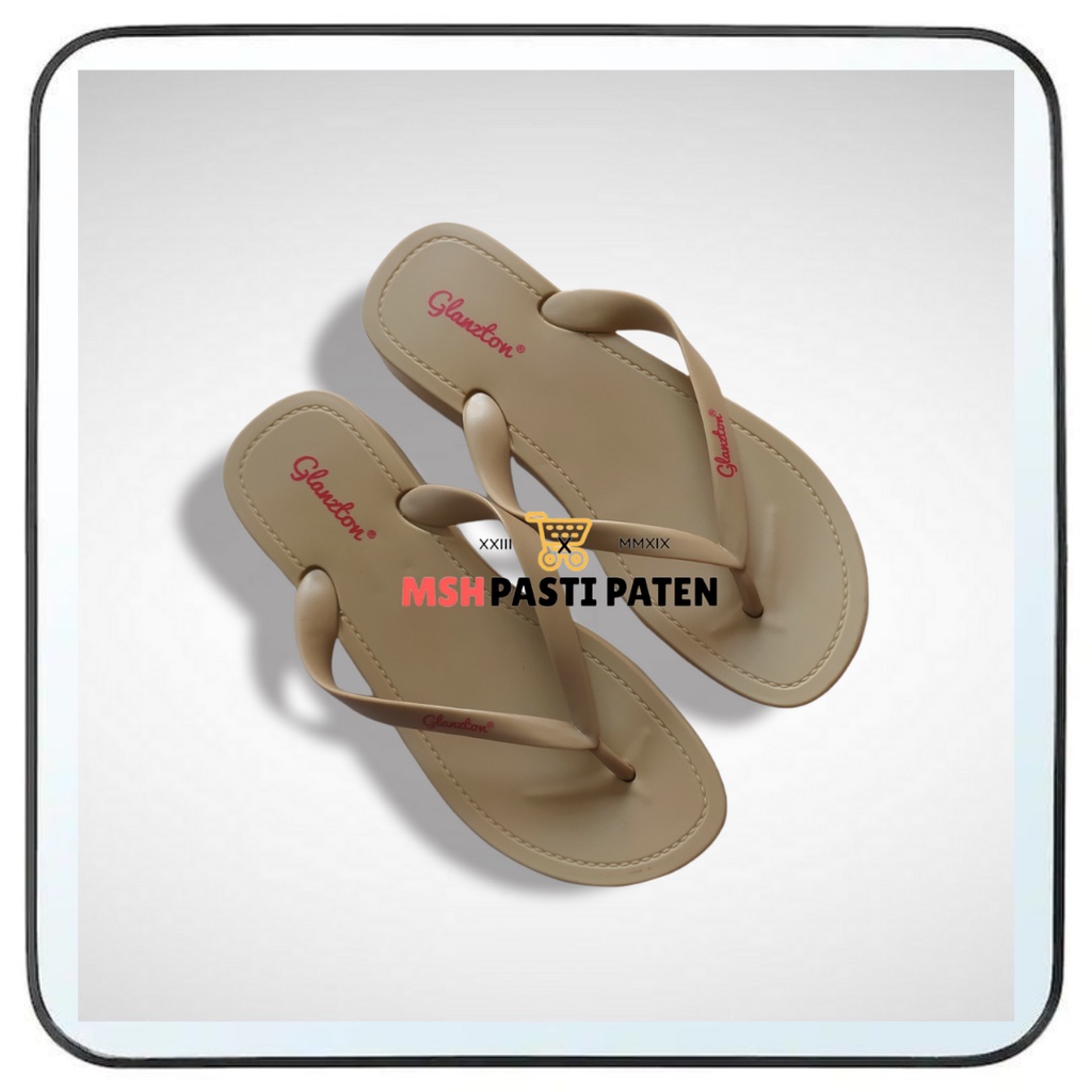 Sandal jelly wanita tebal merk glanzton jlt-L1861 ukuran 37-41 Sandal wedges Sandal impor