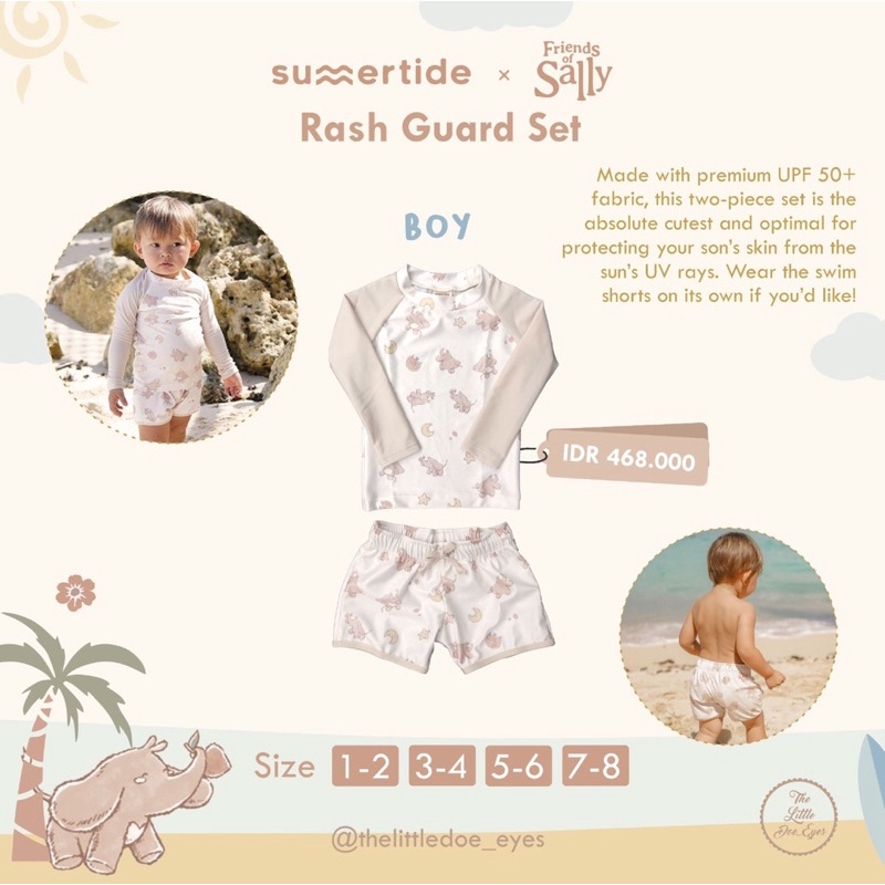 Summertide x Friend of Sally Rash Guard Set