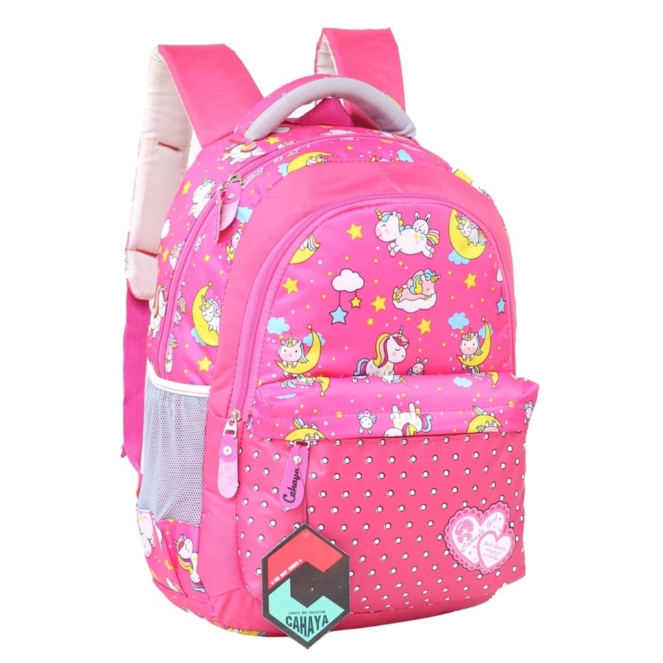 Tas Anak Perempuan Unicorn Anak Tas Sekolah Perempuan Ransel Anak Tas SD SMP Backpack Multifungsi Ransel Anak Cewek Unicorn Bonus Tempat Pensil Raincover Muat Laptop Buku Tema LKS Buku Paket Jahita Kuat Bahan Tebal Awet