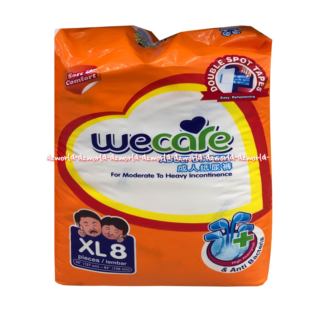 Wecare Adult Diapers Dewasa XL 8 Popok Dewasa