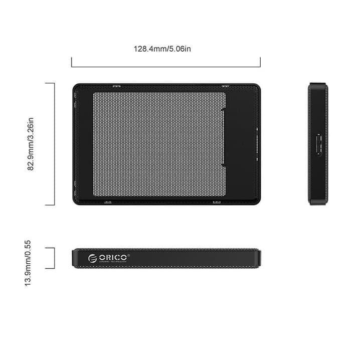 Orico 2169U3 2.5&quot; USB 3.0 Full Mesh HDD Enclosure