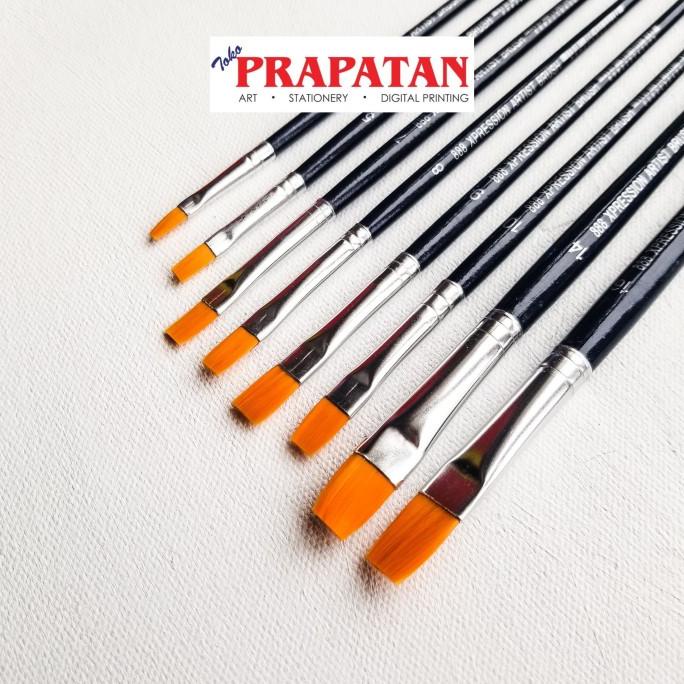 

KUAS LUKIS XPRESSION FLAT 888 PER PC / XPRESSION FLAT PAINT BRUSH - 3