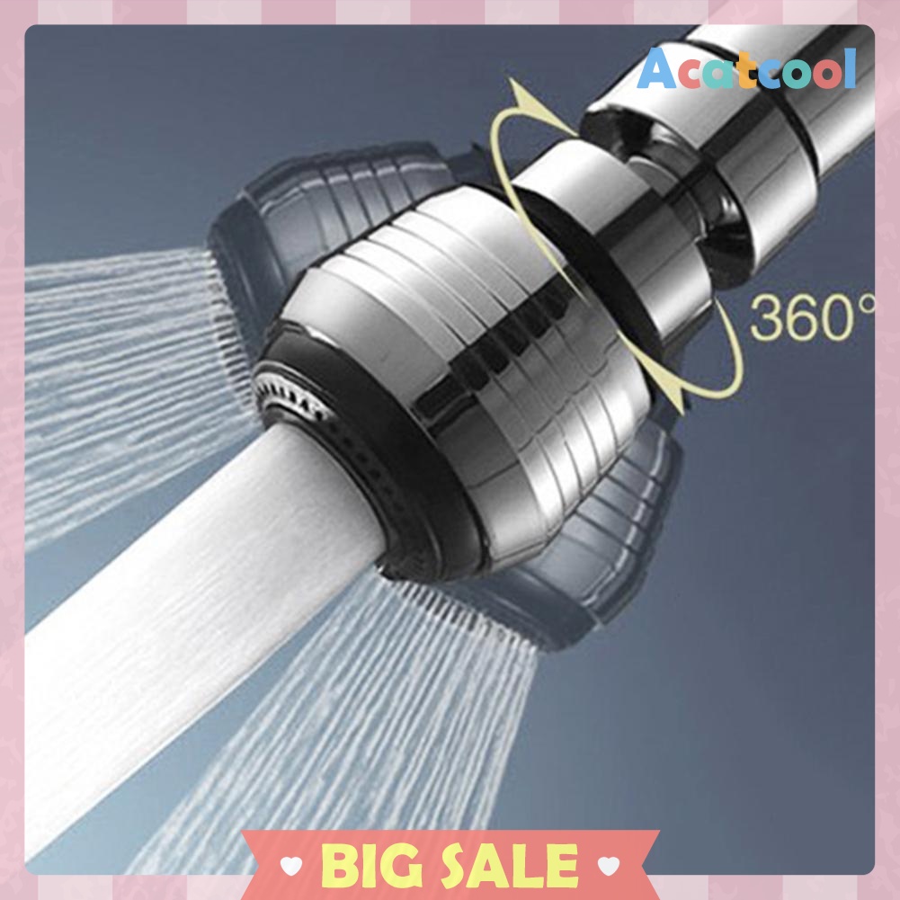360° Rotary Universal Water Saving Tap Faucet Bubble Aerator Nozzle Filter