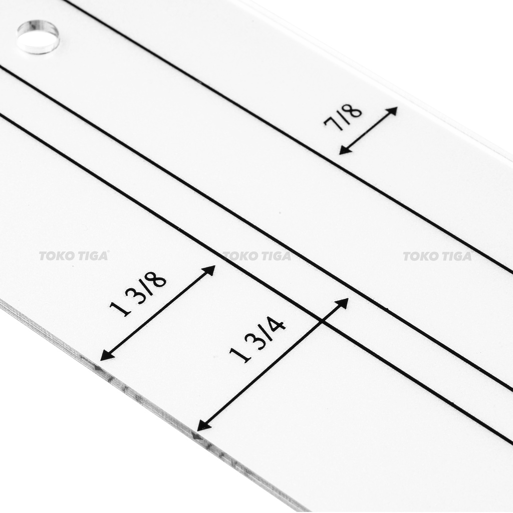 Penggaris Shortcut Binding Tool / Pembuat Bisban Pada Quilt (RL-SBT)