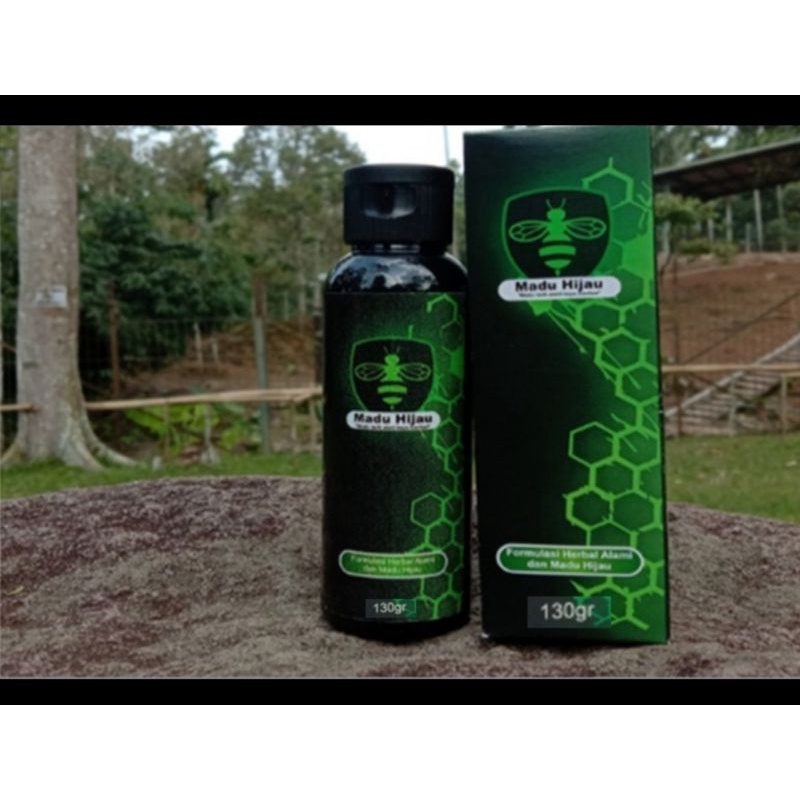 

Green Honey logo M lebah hijau