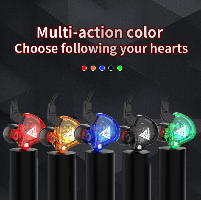 QKZ AK6 With Mic Earphone Wired Earphones Original Gaming Earphones Super Bass Headset Headphones