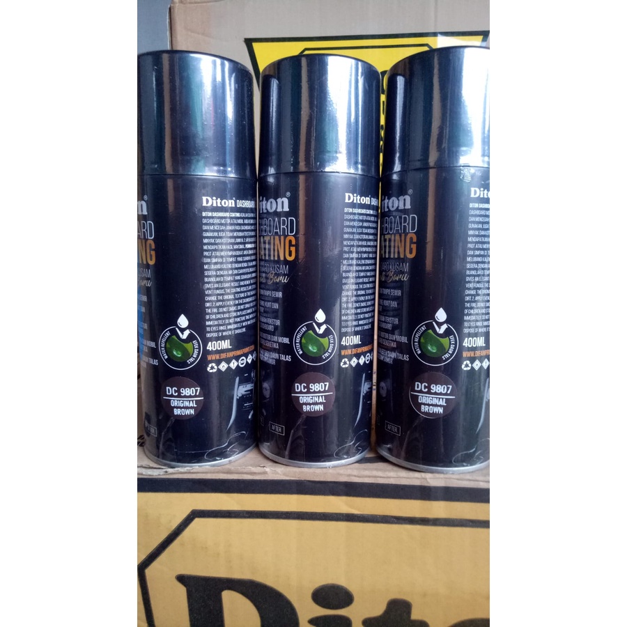 diton premium dashboard coating original brown 9807 dashbor coating coklat dc 9807 400ml 400cc